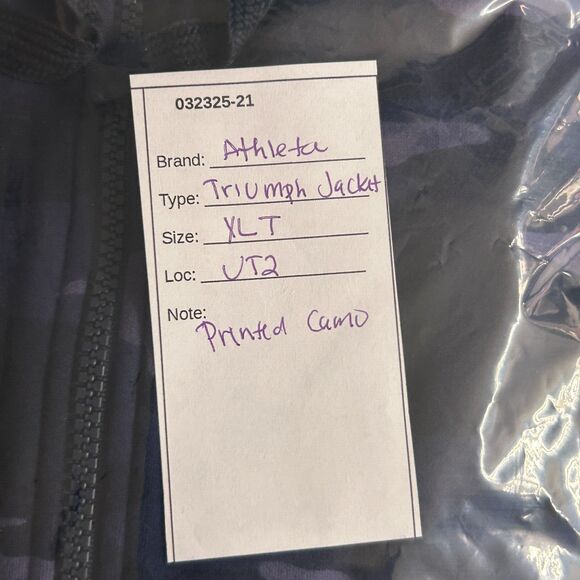 Athleta Blue Camo Women's XLT Jacket - Picture 10 of 11